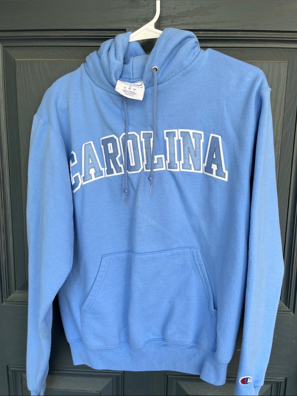 Champion Light Blue 'CAROLINA' Pullover Hoodie